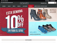 Tablet Screenshot of golazoshoes.com